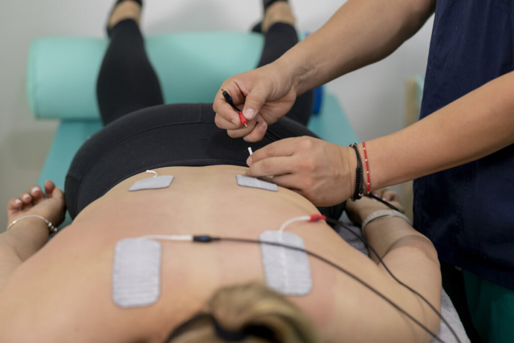tratamiento electrodos fisioterapia Portugalete